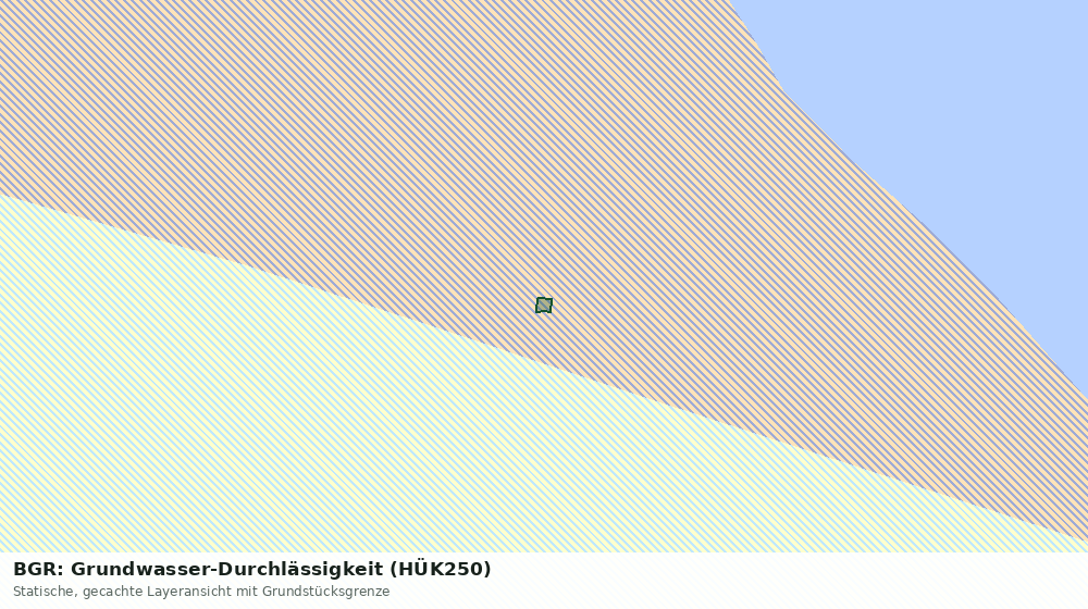 Statische Kartenansicht: BGR: Grundwasser-Durchlässigkeit (HÜK250)