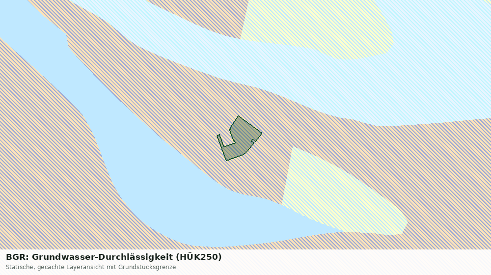 Statische Kartenansicht: BGR: Grundwasser-Durchlässigkeit (HÜK250)