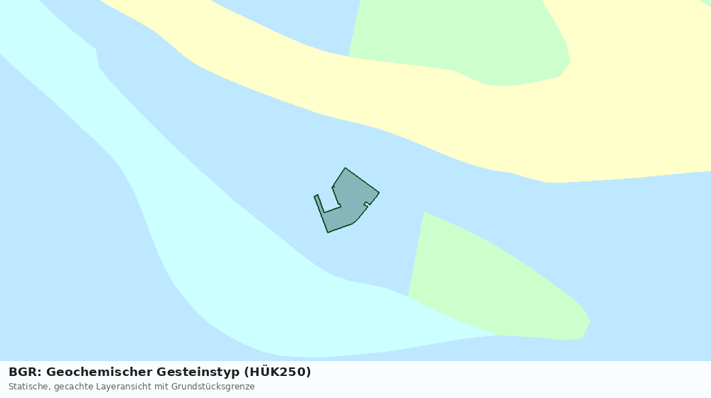 Statische Kartenansicht: BGR: Geochemischer Gesteinstyp (HÜK250)