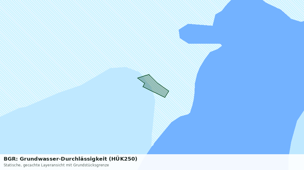 Statische Kartenansicht: BGR: Grundwasser-Durchlässigkeit (HÜK250)