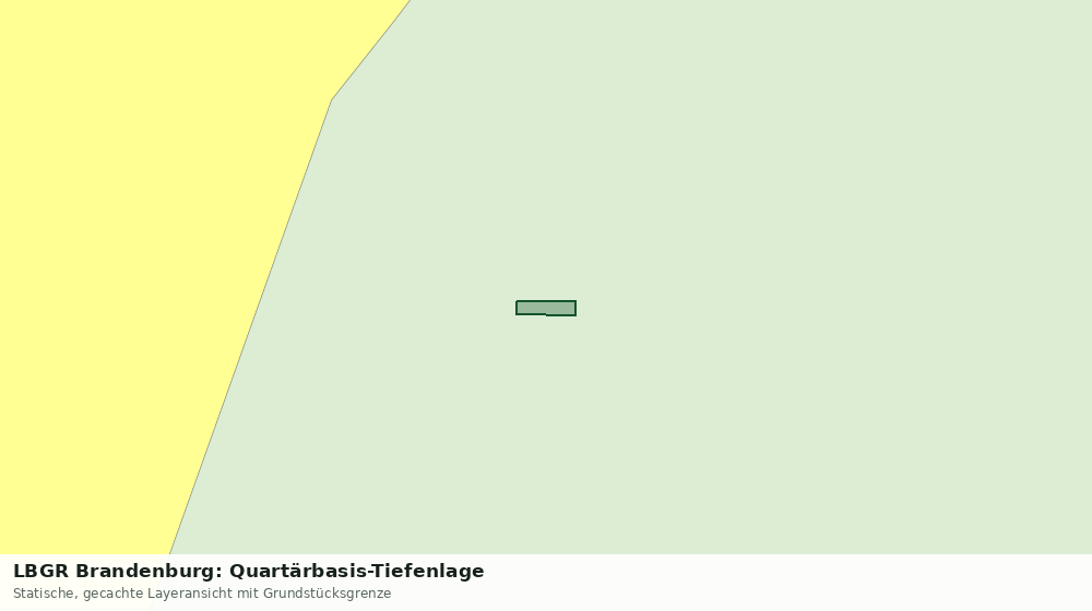 Statische Kartenansicht: LBGR Brandenburg: Quartärbasis-Tiefenlage