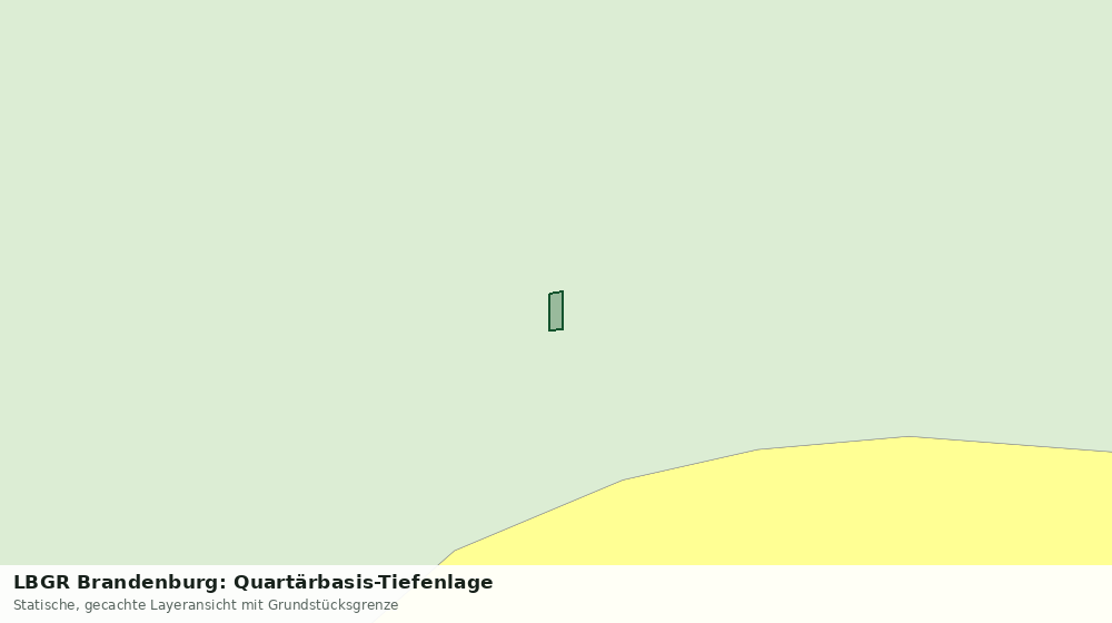 Statische Kartenansicht: LBGR Brandenburg: Quartärbasis-Tiefenlage
