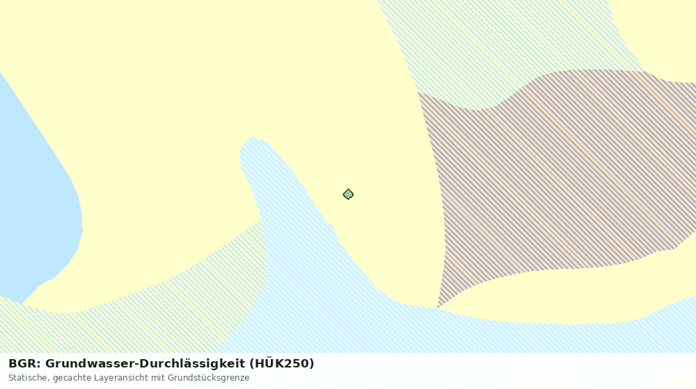 Statische Kartenansicht: BGR: Grundwasser-Durchlässigkeit (HÜK250)