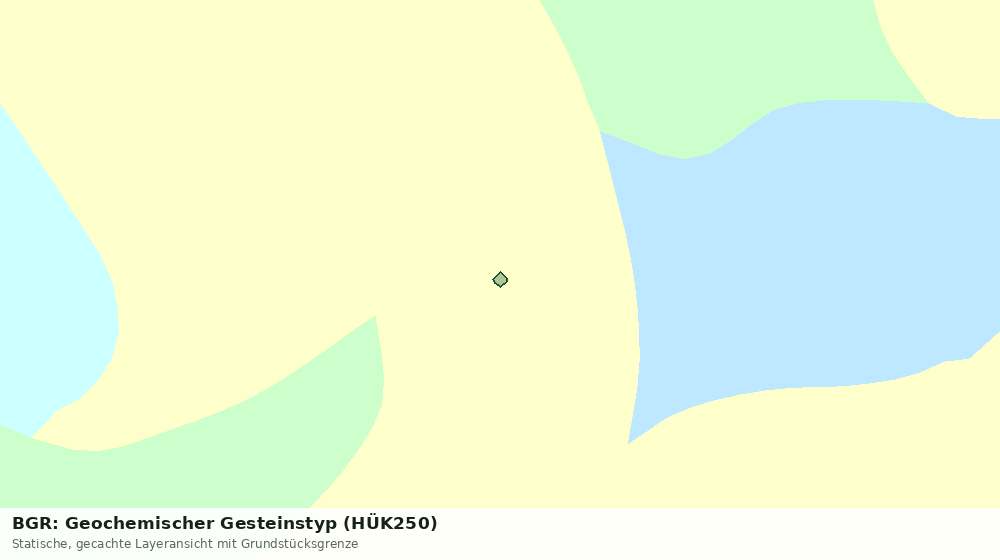 Statische Kartenansicht: BGR: Geochemischer Gesteinstyp (HÜK250)