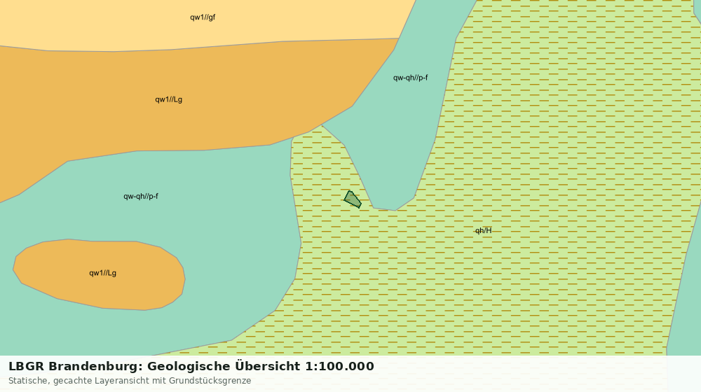 Statische Kartenansicht: LBGR Brandenburg: Geologische Übersicht 1:100.000