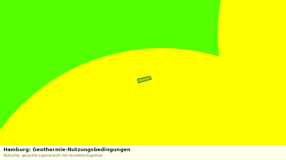 Statische Kartenansicht: Hamburg: Geothermie-Nutzungsbedingungen