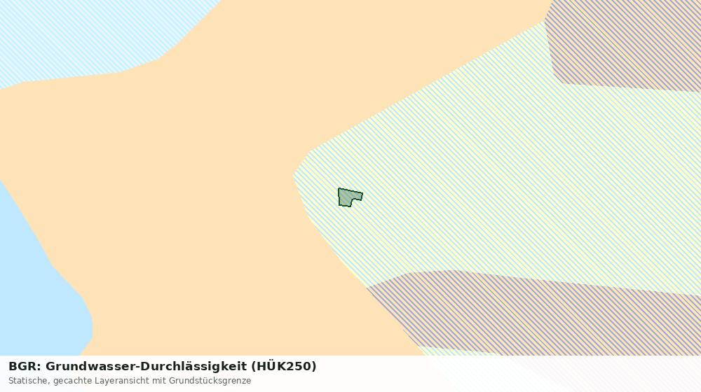 Statische Kartenansicht: BGR: Grundwasser-Durchlässigkeit (HÜK250)