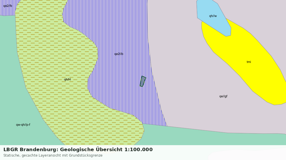 Statische Kartenansicht: LBGR Brandenburg: Geologische Übersicht 1:100.000