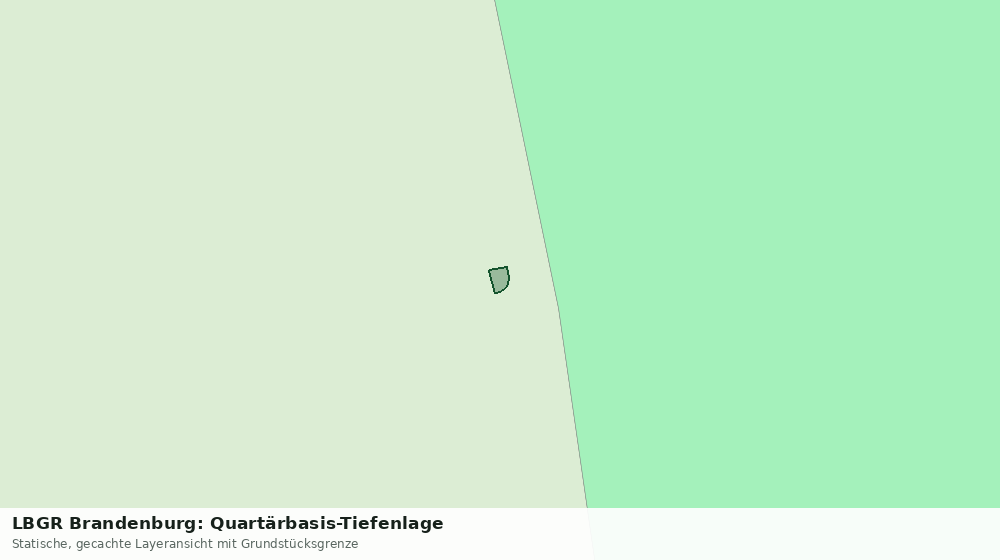 Statische Kartenansicht: LBGR Brandenburg: Quartärbasis-Tiefenlage