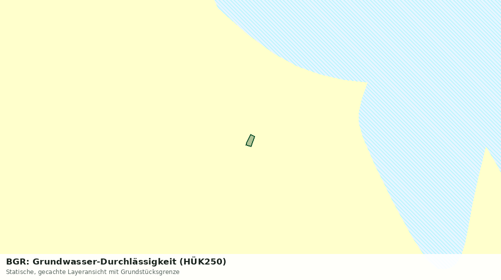 Statische Kartenansicht: BGR: Grundwasser-Durchlässigkeit (HÜK250)