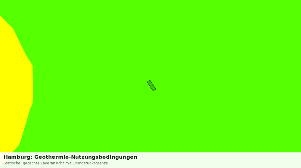 Statische Kartenansicht: Hamburg: Geothermie-Nutzungsbedingungen