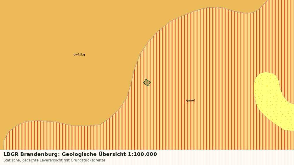 Statische Kartenansicht: LBGR Brandenburg: Geologische Übersicht 1:100.000