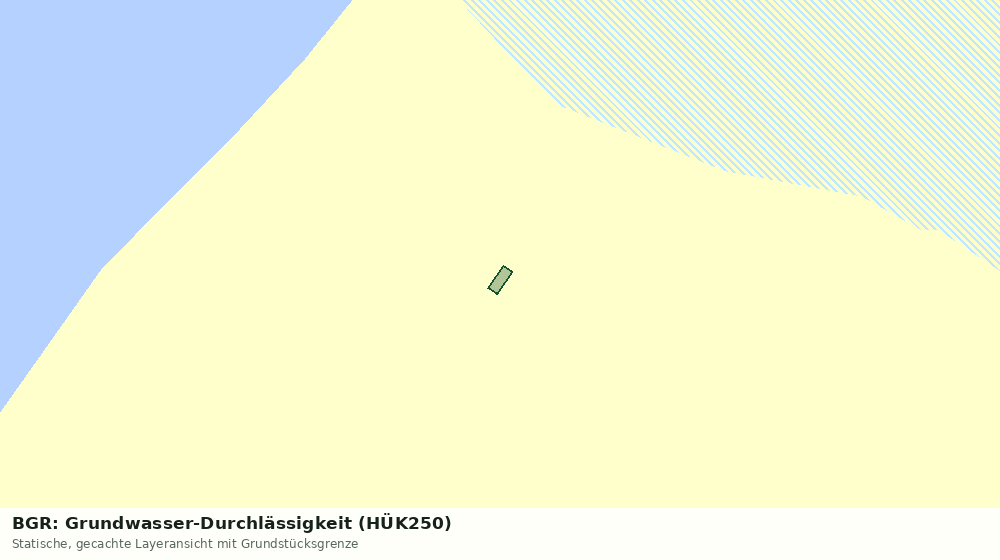 Statische Kartenansicht: BGR: Grundwasser-Durchlässigkeit (HÜK250)