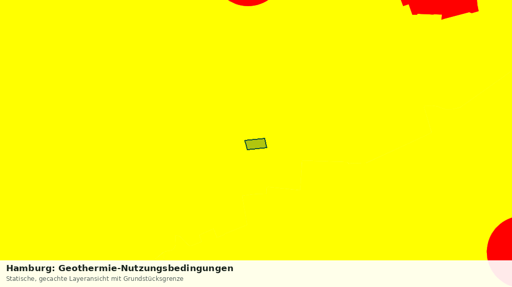 Statische Kartenansicht: Hamburg: Geothermie-Nutzungsbedingungen