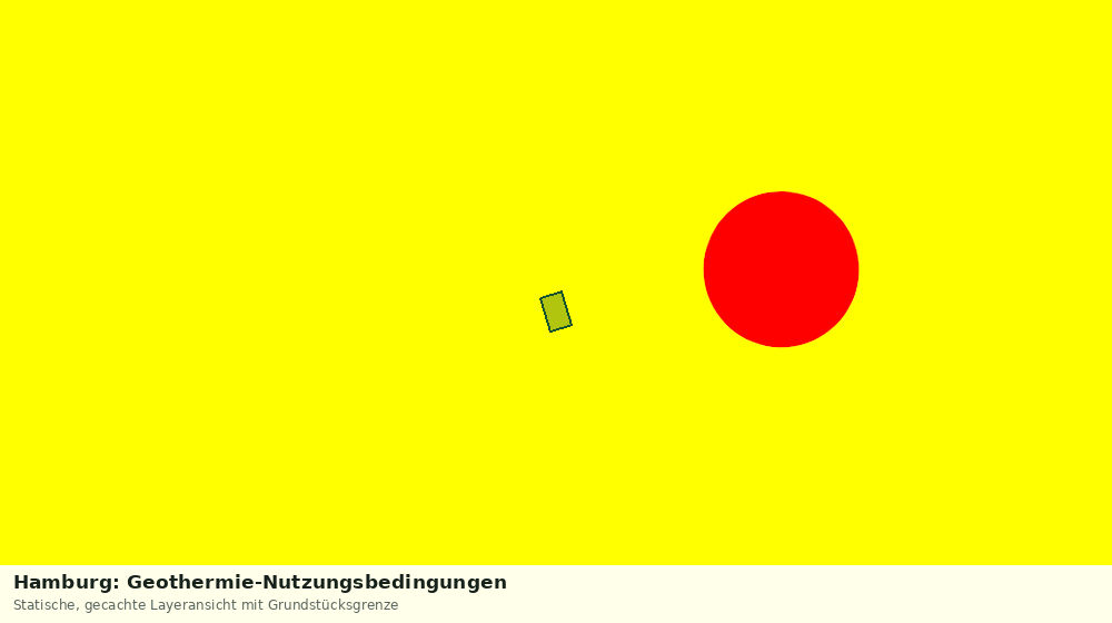 Statische Kartenansicht: Hamburg: Geothermie-Nutzungsbedingungen