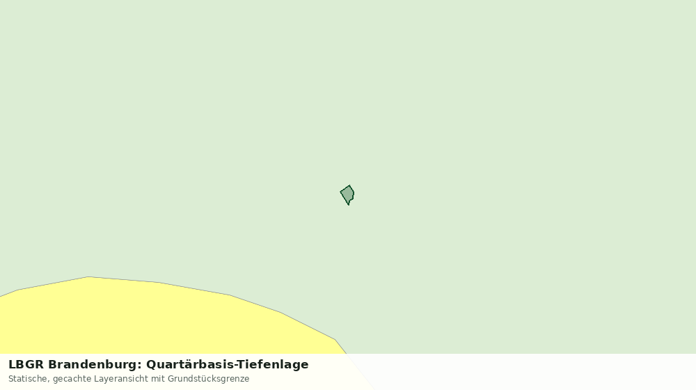 Statische Kartenansicht: LBGR Brandenburg: Quartärbasis-Tiefenlage