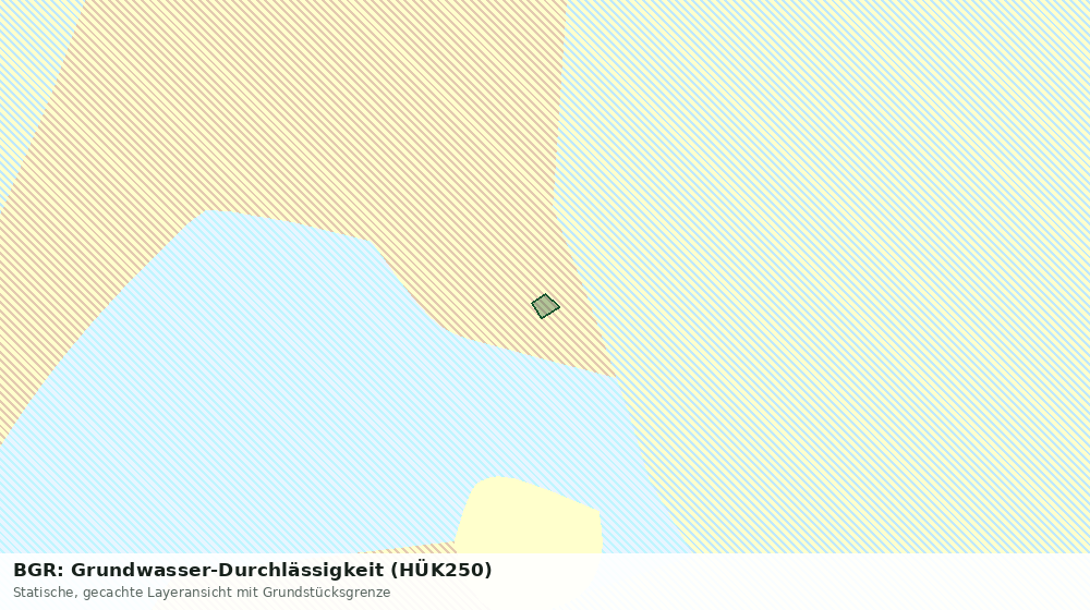 Statische Kartenansicht: BGR: Grundwasser-Durchlässigkeit (HÜK250)