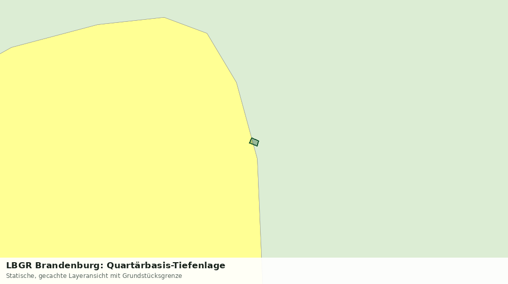 Statische Kartenansicht: LBGR Brandenburg: Quartärbasis-Tiefenlage