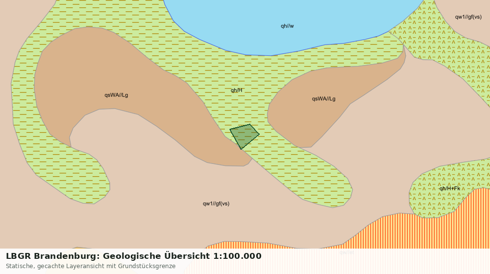 Statische Kartenansicht: LBGR Brandenburg: Geologische Übersicht 1:100.000