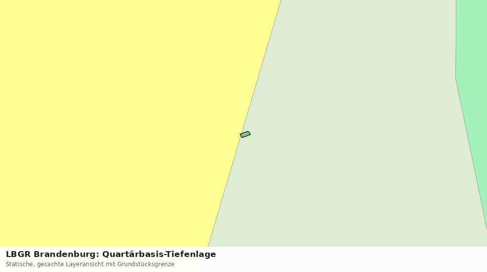 Statische Kartenansicht: LBGR Brandenburg: Quartärbasis-Tiefenlage