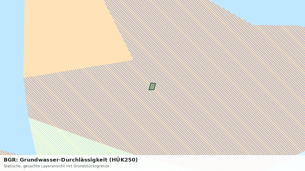 Statische Kartenansicht: BGR: Grundwasser-Durchlässigkeit (HÜK250)