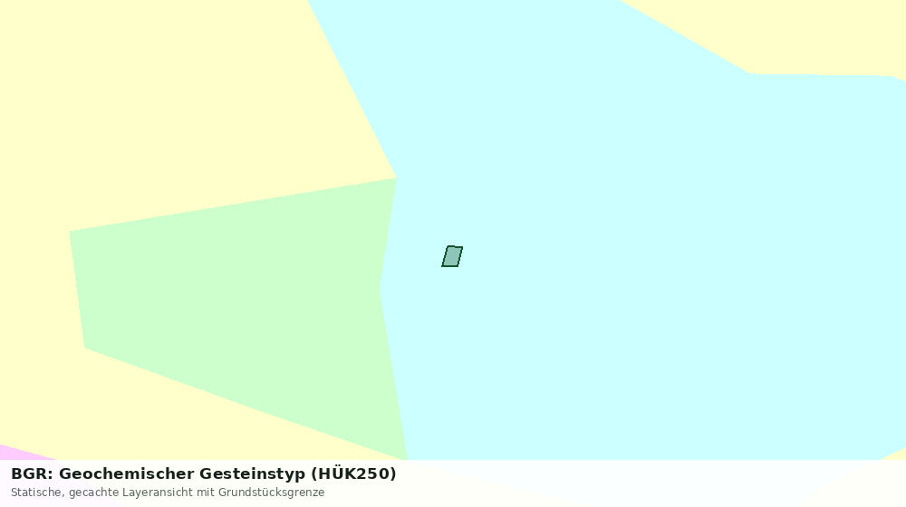 Statische Kartenansicht: BGR: Geochemischer Gesteinstyp (HÜK250)