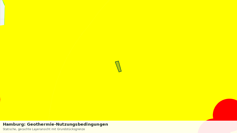 Statische Kartenansicht: Hamburg: Geothermie-Nutzungsbedingungen