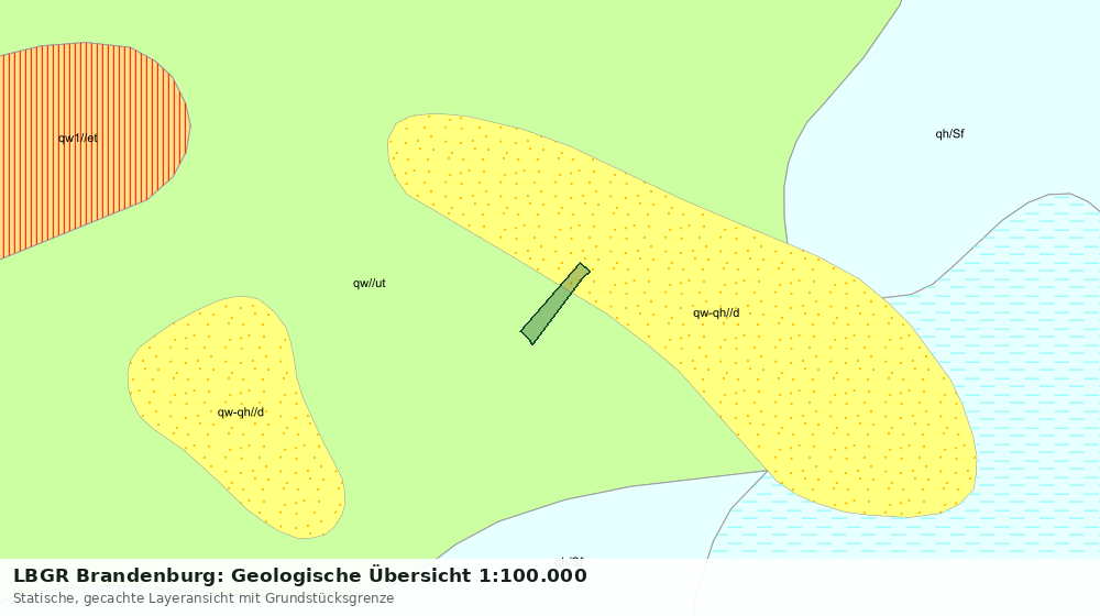 Statische Kartenansicht: LBGR Brandenburg: Geologische Übersicht 1:100.000