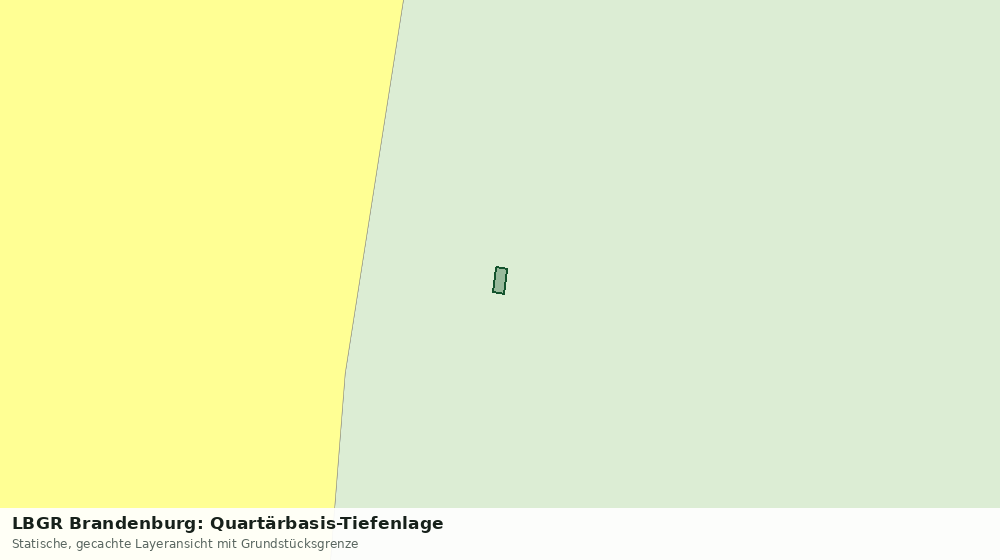 Statische Kartenansicht: LBGR Brandenburg: Quartärbasis-Tiefenlage