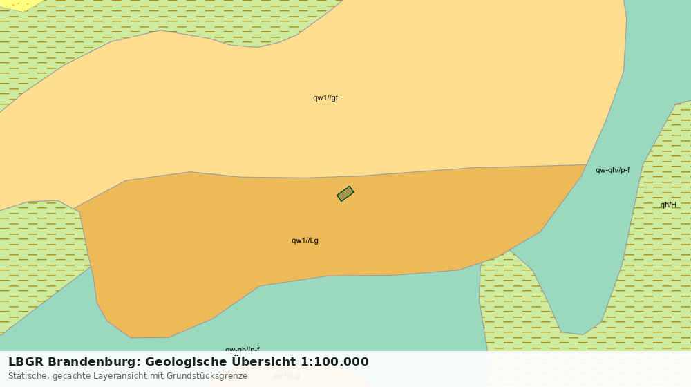 Statische Kartenansicht: LBGR Brandenburg: Geologische Übersicht 1:100.000