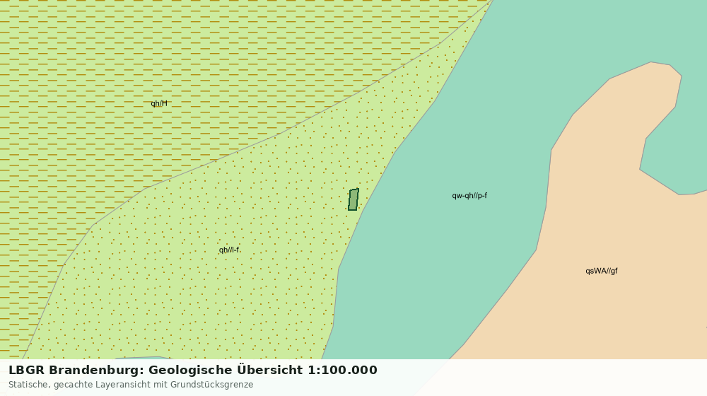 Statische Kartenansicht: LBGR Brandenburg: Geologische Übersicht 1:100.000