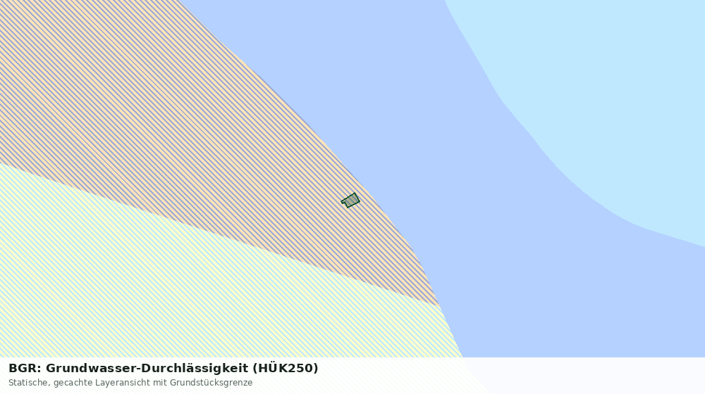 Statische Kartenansicht: BGR: Grundwasser-Durchlässigkeit (HÜK250)