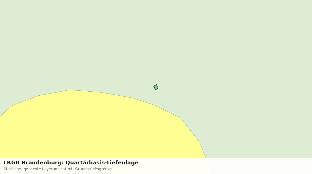 Statische Kartenansicht: LBGR Brandenburg: Quartärbasis-Tiefenlage