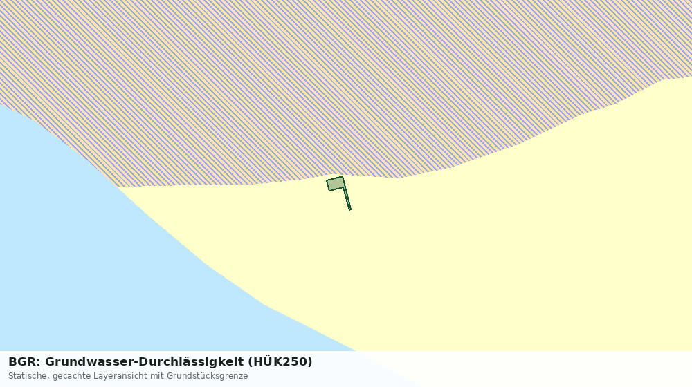 Statische Kartenansicht: BGR: Grundwasser-Durchlässigkeit (HÜK250)