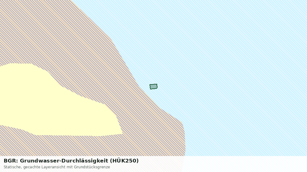 Statische Kartenansicht: BGR: Grundwasser-Durchlässigkeit (HÜK250)