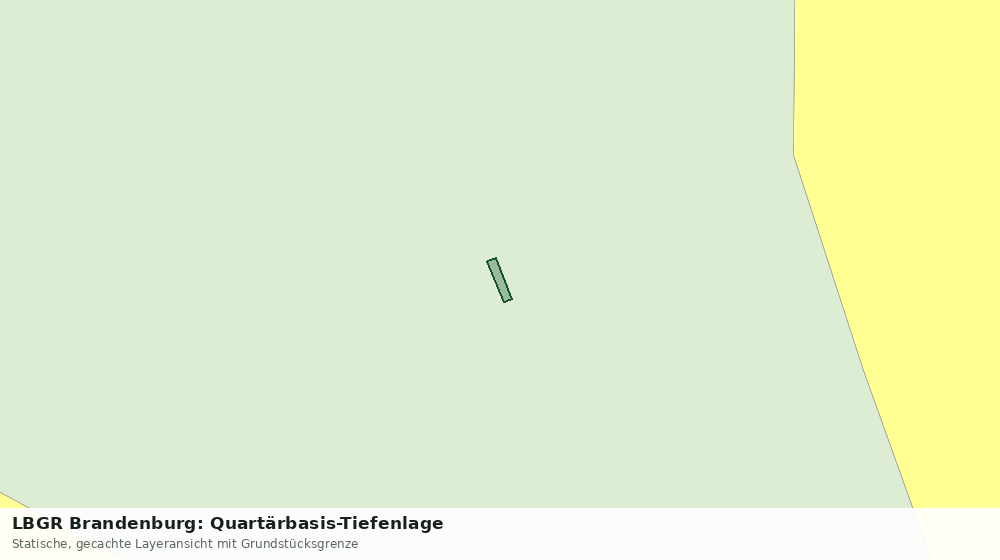 Statische Kartenansicht: LBGR Brandenburg: Quartärbasis-Tiefenlage