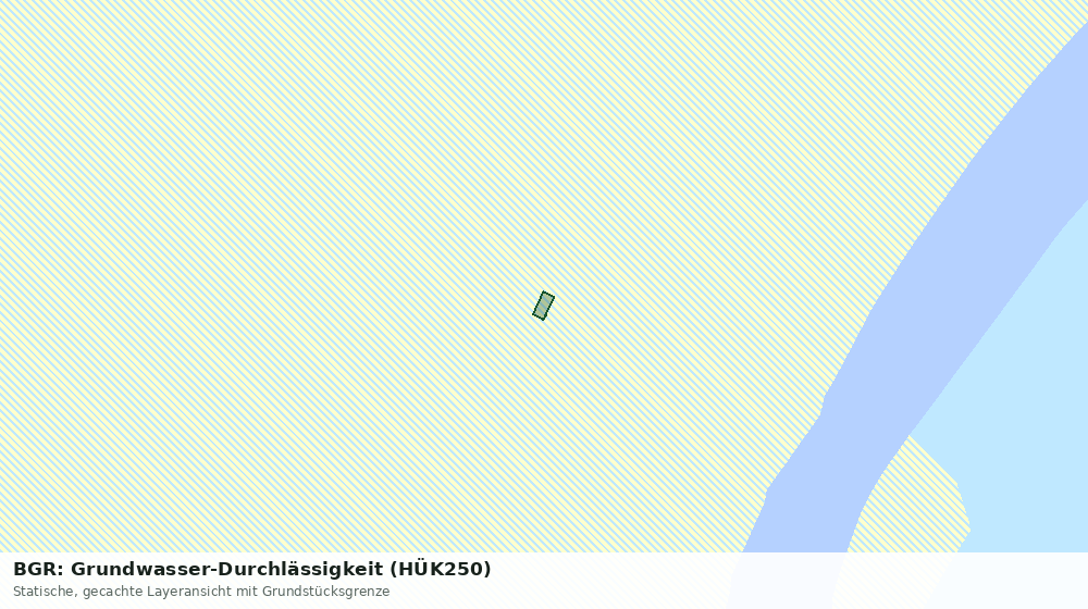 Statische Kartenansicht: BGR: Grundwasser-Durchlässigkeit (HÜK250)