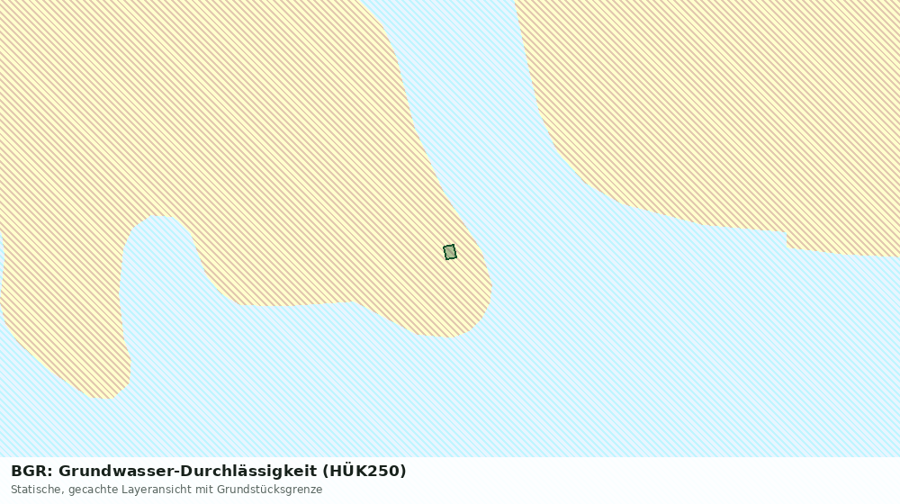 Statische Kartenansicht: BGR: Grundwasser-Durchlässigkeit (HÜK250)