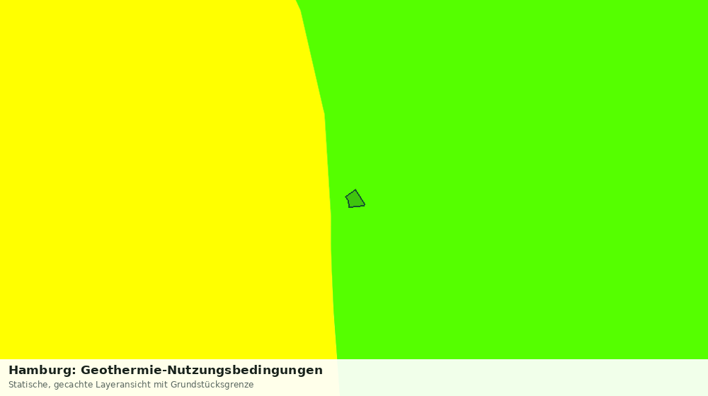 Statische Kartenansicht: Hamburg: Geothermie-Nutzungsbedingungen