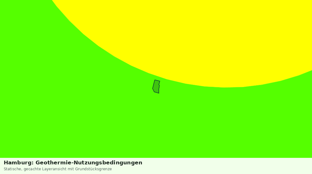 Statische Kartenansicht: Hamburg: Geothermie-Nutzungsbedingungen