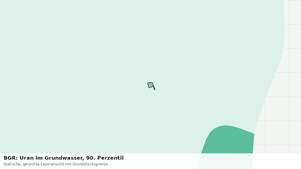 Statische Kartenansicht: BGR: Uran im Grundwasser, 90. Perzentil