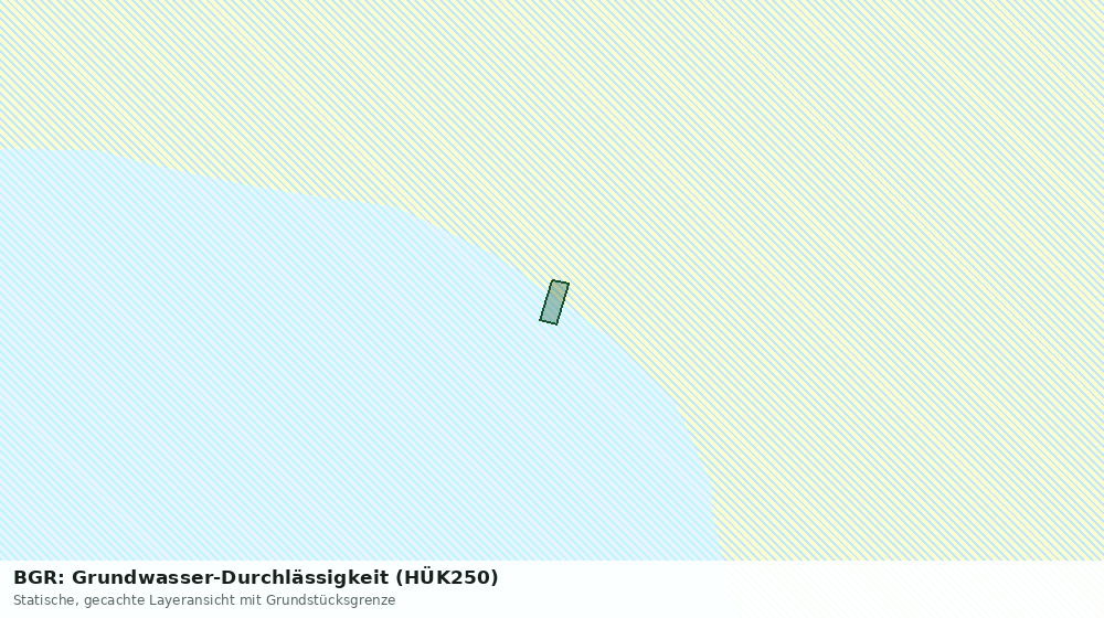 Statische Kartenansicht: BGR: Grundwasser-Durchlässigkeit (HÜK250)