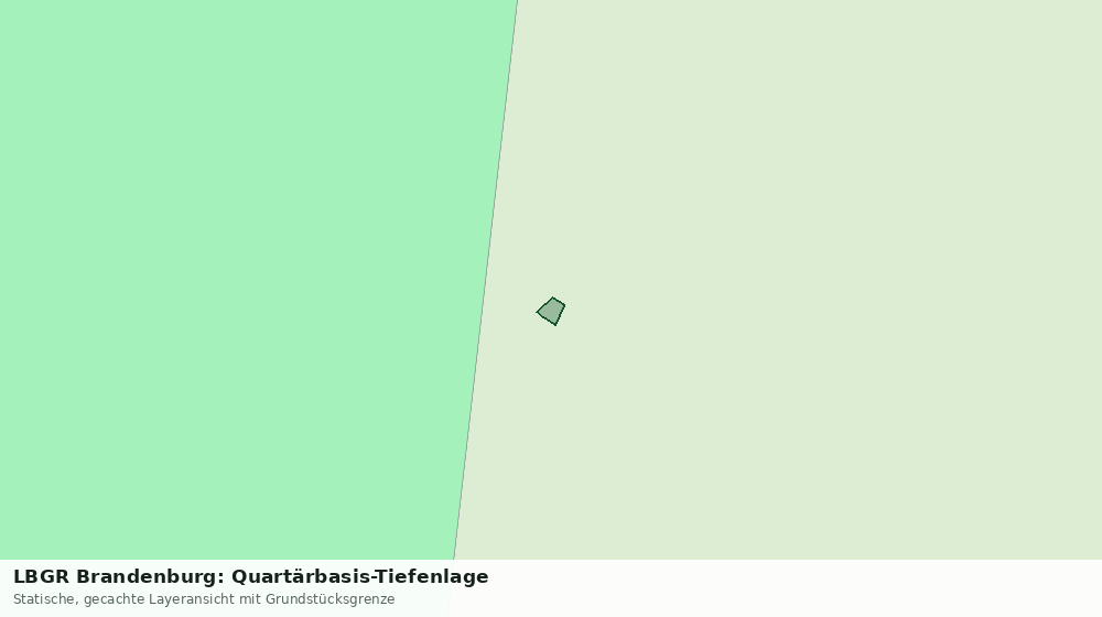 Statische Kartenansicht: LBGR Brandenburg: Quartärbasis-Tiefenlage