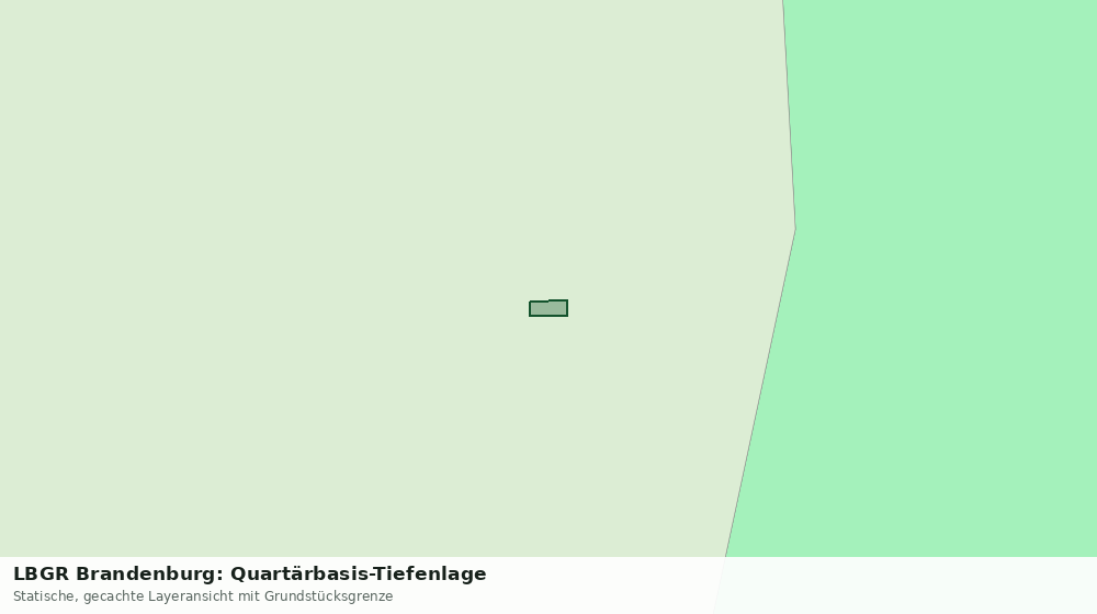 Statische Kartenansicht: LBGR Brandenburg: Quartärbasis-Tiefenlage