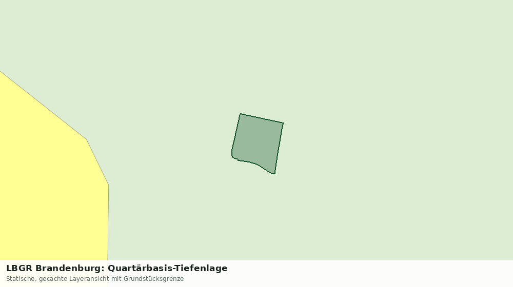 Statische Kartenansicht: LBGR Brandenburg: Quartärbasis-Tiefenlage