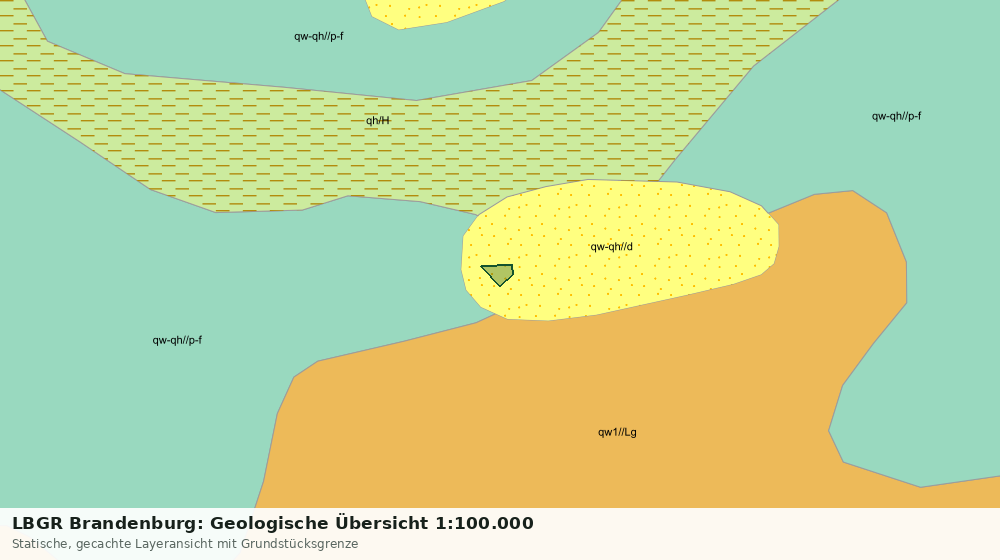 Statische Kartenansicht: LBGR Brandenburg: Geologische Übersicht 1:100.000