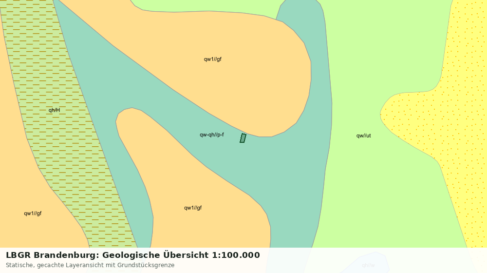 Statische Kartenansicht: LBGR Brandenburg: Geologische Übersicht 1:100.000