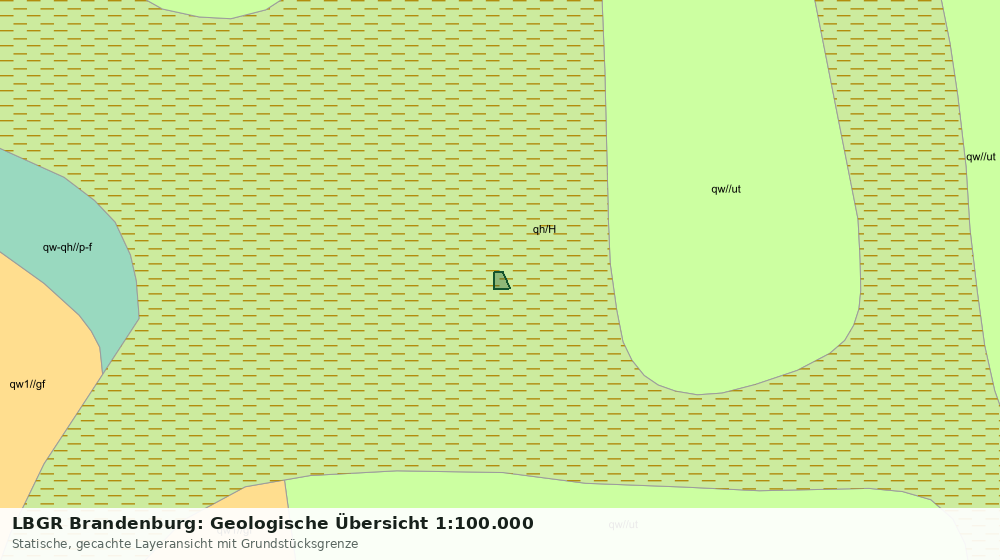 Statische Kartenansicht: LBGR Brandenburg: Geologische Übersicht 1:100.000