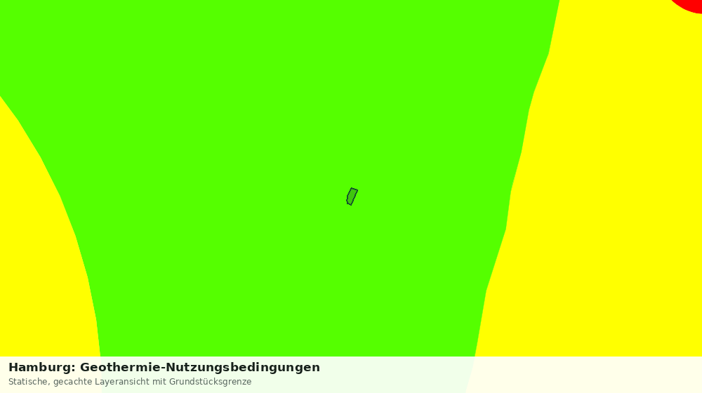 Statische Kartenansicht: Hamburg: Geothermie-Nutzungsbedingungen
