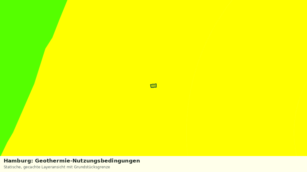 Statische Kartenansicht: Hamburg: Geothermie-Nutzungsbedingungen